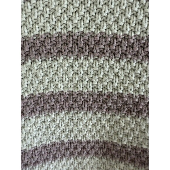 NWT Madewell Women’s knit striped sweater cream size S cabincore cozy - Picture 6 of 7